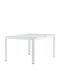 Garden & Terrace Table for Small Spaces from Teak Brown White 90x75cm