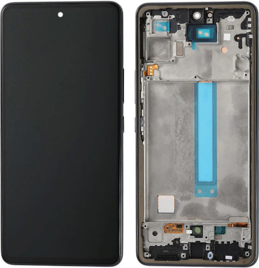 O ecran cu Mecanism Tactil și Cadru pentru Samsung Galaxy A53 5G (Negru)