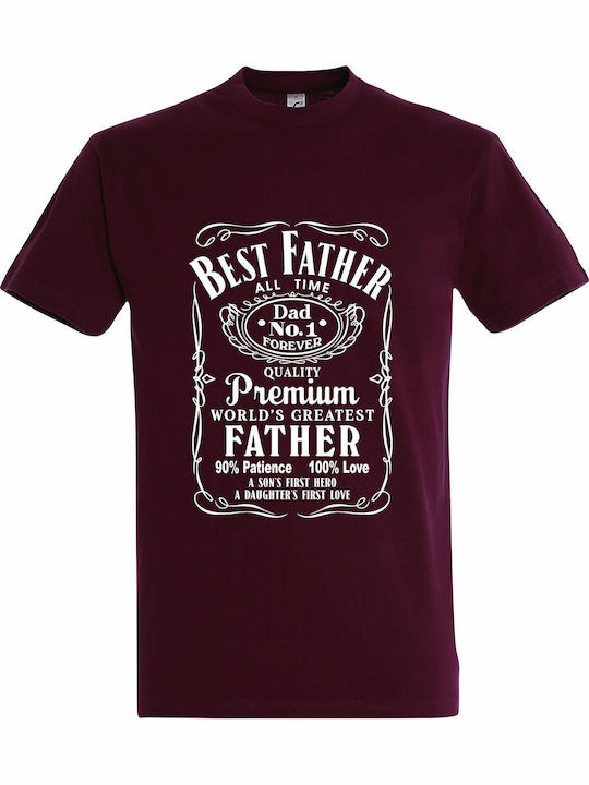 T-shirt Unisex " Best Father All Time Dad No.1 ...
