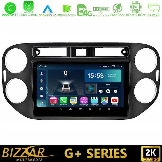 Bizzar Ηχοσύστημα Αυτοκινήτου για Volkswagen Tiguan / Golf Plus 2004-2016 (Bluetooth/USB/WiFi/GPS/Apple-Carplay/Android-Auto) με Οθόνη Αφής 9"