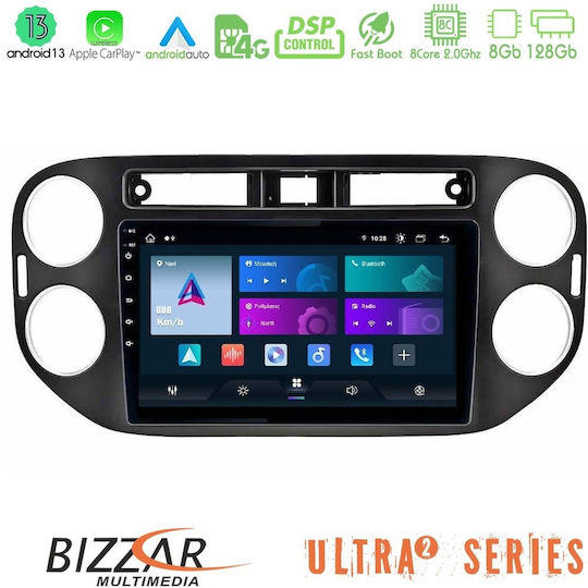 Bizzar Car Audio System for Volkswagen Tiguan / Golf Plus 2004 – 2014 (Bluetooth/USB/WiFi/GPS/Apple-Carplay/Android-Auto) with Touch Screen 9"