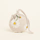 Beauty Home Fabric Pouch for Gift Beige 13x14cm.