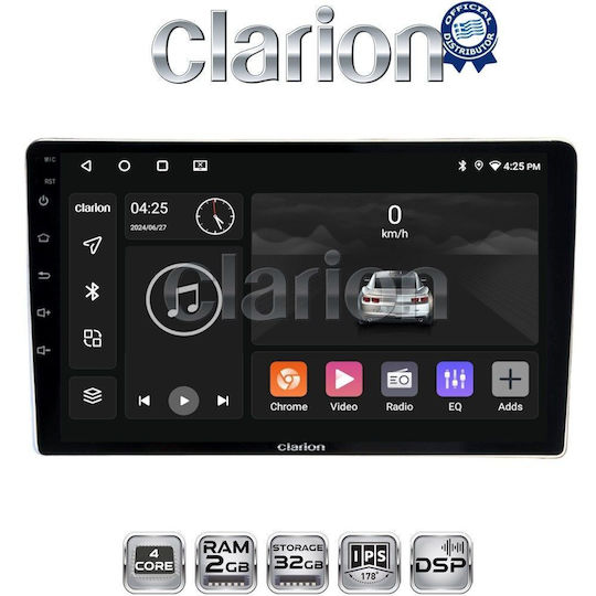 Clarion Car Audio System for Peugeot Expert Toyota Proace Citroen C2 / C3 / Jumpy / Berlingo 2001-2008 (Bluetooth/USB/WiFi/GPS/Apple-Carplay/Android-Auto)