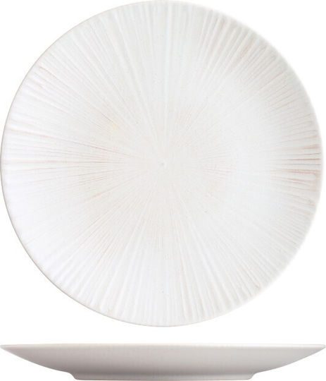 Ionia Farfurie joasă Ceramică Alb cu Diametru 27cm