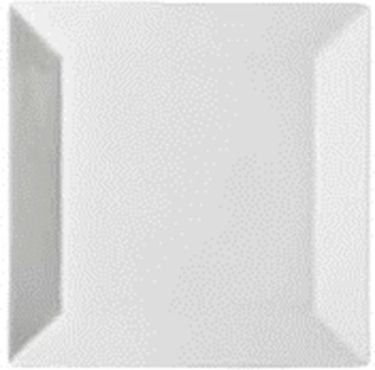 XM-Casa Plate Shallow Square made of Porcelain White 19x19cm 6pcs