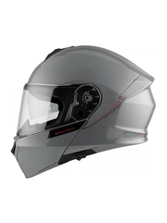 MT Genesis A12 Gloss Grey Κράνος Μηχανής Flip-U...