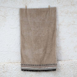 White Fabric Πετσέτα Θαλάσσης Βαμβακερή Μπεζ White Fabric Πετσέτα Θαλάσσης Βαμβακερή Μπεζ