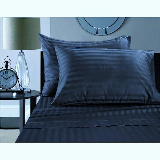 The Home Deco Factory Σετ cu plic de acoperire Albastru marin 70x70cm 001899-70
