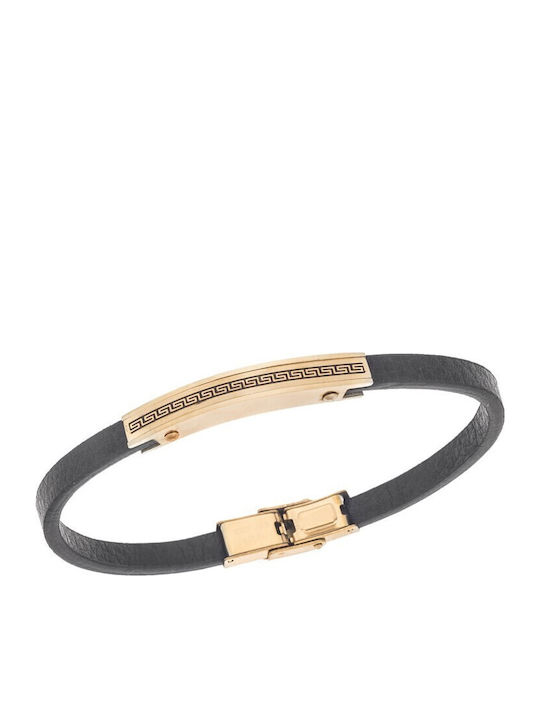 Senza Men's Bracelet with design Meander made o...