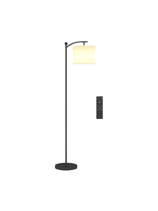 HomCom Floor Lamp with Socket for Bulb E27 Black