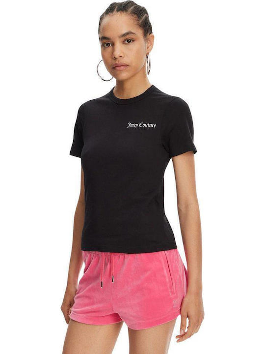 Juicy Couture Women's Athletic T-shirt Black