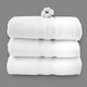 Lin De Luxe Hotel Face Towel 100x50 cm White
