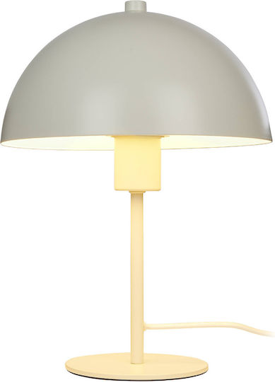 Butlers Vintage Tischlampe LED mit Weiß Schirm und Basis