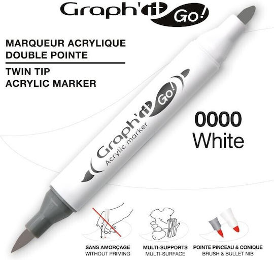 Graph' it Acrylic Marker White