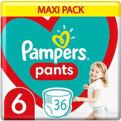 Pampers Πάνες Βρακάκι Pants No. 6 για 15+kg 36τμχ