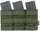 Elmon Αε Pc Triple Mag Front Placard M4/m16 Gen Iii Πολυλειτουργική Θήκη Γεμιστήρων Olive Green