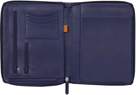 Rhodia Бележник А4 с поставка за химикалка Син