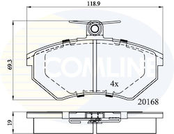 Комплект Дискови Спирачки Предни Seat-vw Cbp0511