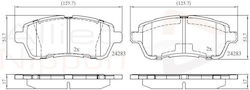 Комплект Дискови Спирачки Предни Ford Mazda Adb01618 Комплект Дискови Спирачки Предни Ford Mazda Adb01618