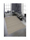Conceptum Hypnose Teppich Rechteckig Synthetisch,Polyester/Cotton/Leather Beige-grey