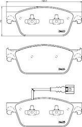 Накладки Предни T5 Cxe Cfc Caa 7e0-698-151-pagid