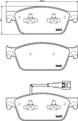 Brake Pads Front T5 Cxe Cfc Caa 7e0-698-151-pagid