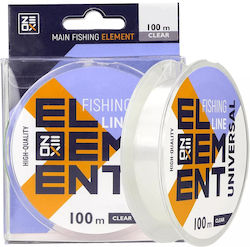 Fishing Line Zeox Nylon Line Element Universal Clear 0.505mm 100m