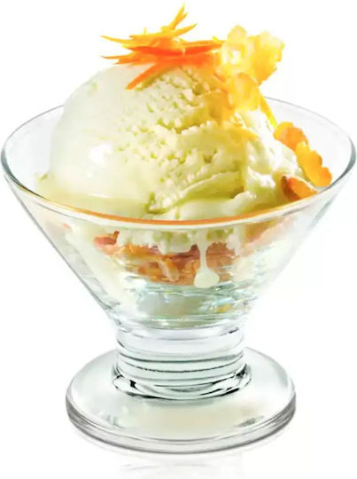 Cristar Ice Cream Serving Bowl Round Glass with Diameter 8.4cm 6 Pieces