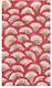 Guest Napkins Pontchartrain Scallop Red 10.8x19.8cm Caspari 15 Pieces