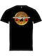 Bedruckte Bluse der Firma Pegasus Schwarz Guns N' Roses