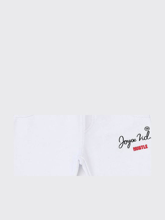 Joyce Șort/Salopetă Copii din Material Textil alb