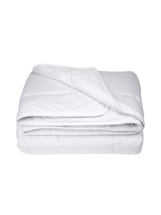 Kotonia Home Husă de pătură cu Umplutură Microfiber Semi-dublu 180x200cm Alb 150 g/mp²Gsm