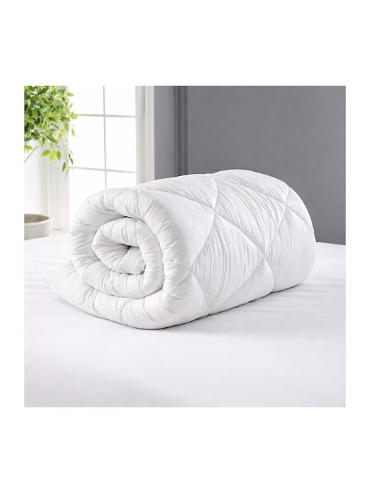 Kotonia Home Husă de pătură cu Umplutură Microfiber Dublu 200x220cm Alb 300 g/mp²Gsm
