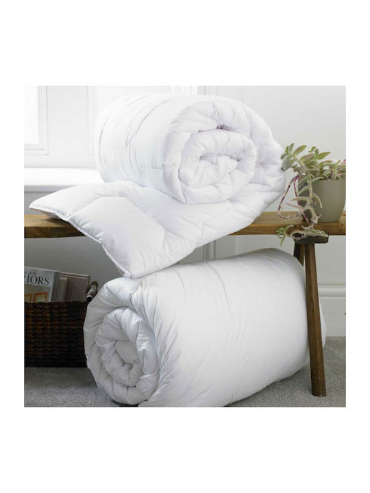 Kotonia Home Pilotă Single cu Umplutură Microfiber 140x200cm Alb 450 g/mp²Gsm