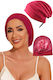 Bordeaux Red Satin Lined Sleep Cap Hair Protection