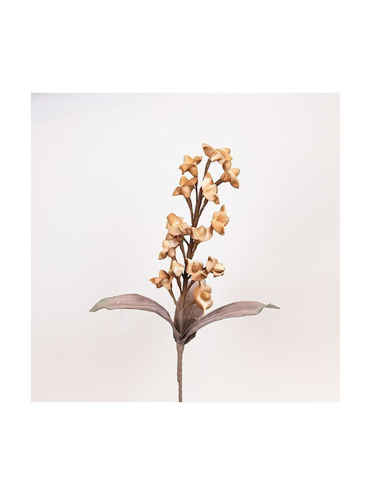 Flower Branch Foam Orchid Brown 20x95cm