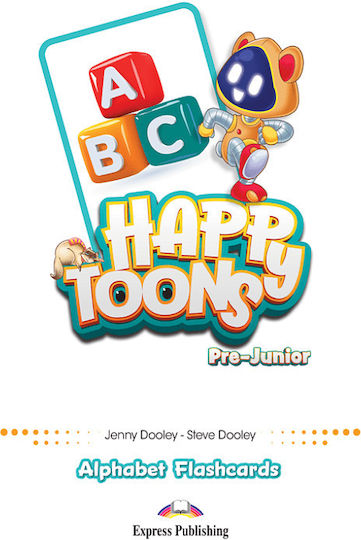 Happy Toons Pre-junior Alphabet Flashcards