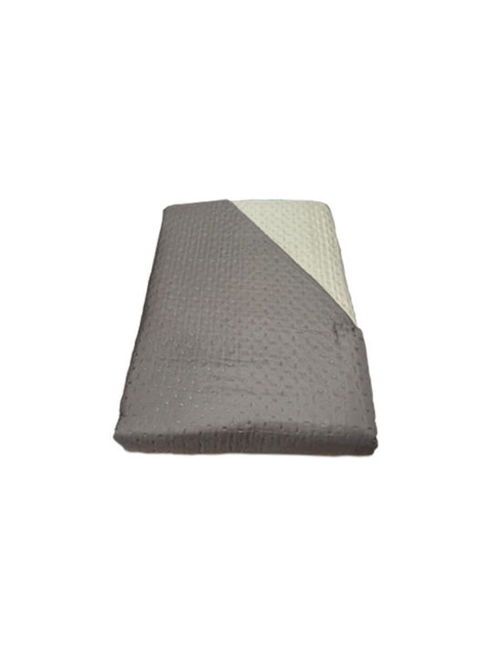 Cross Design Coverlet Super King Brown-Beige 22...