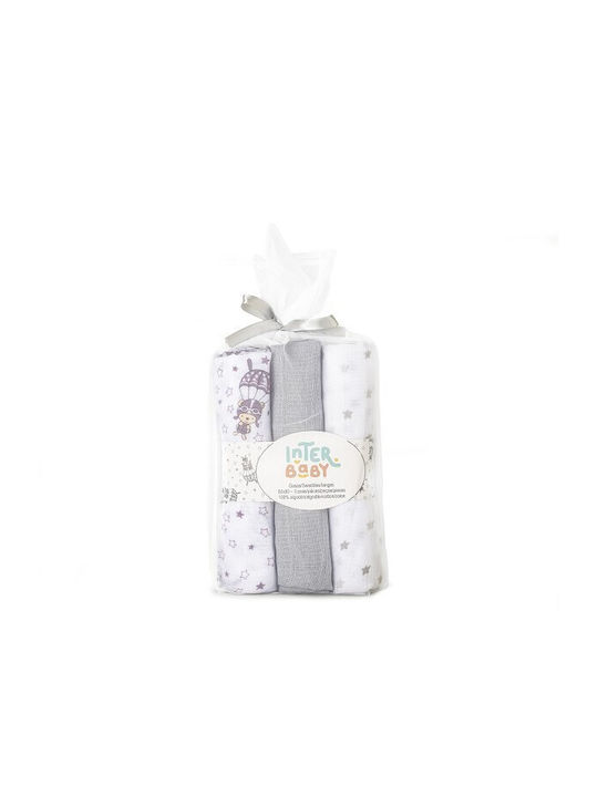 Interbaby Πάνα Αγκαλιάς 80x80cm 3τμχ Interbaby Πάνα Αγκαλιάς 80x80cm 3τμχ