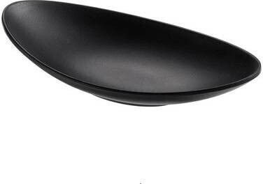 Leone Serving Platter Oval Black 18x10cm