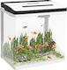 Pawhut Fish Aquarium Capacity 28lt with Lighting, Filter and 38x26x38cm Light Blue