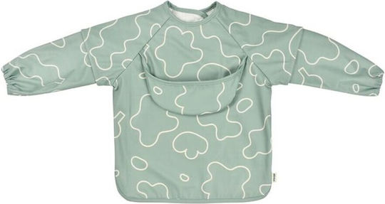 Beaba Evolving Sleeve Fabric Coverall with Button Pocket and Sleeves Sage Green
