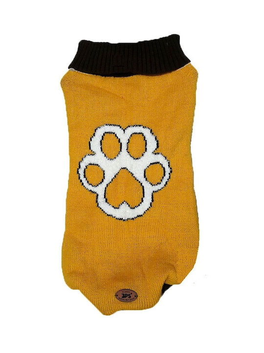 Ρουχαλάκι Πουλόβερ Κατοικίδια Μήκους 30 Cm Small Size Bodysuit Pets Yellow Brown Design Oem