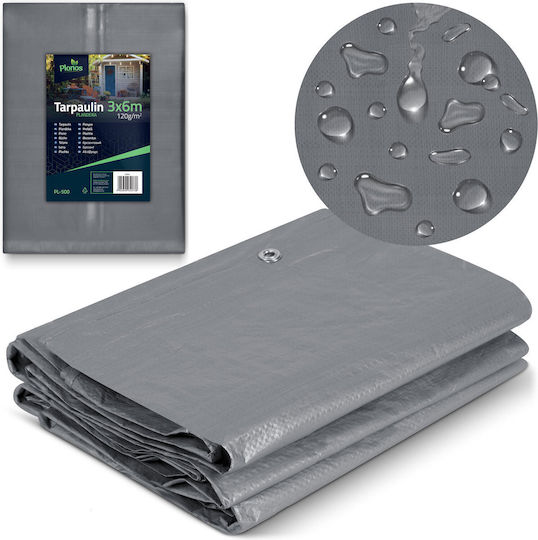 Plonos Rotund Impermeabil Prelată 120gr/m² cu Diametru 3m. Tip de lumină Portocaliu