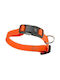 Orange Dog Collar Magnetic Buckle Easy To Use Maximum Safety S