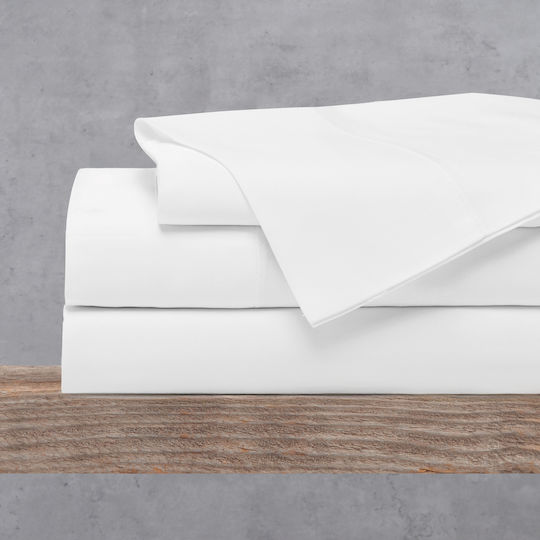 Rythmos Set Față de Pernă cu plic de acoperire White 50x50cm.