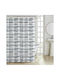 Ankor Shower Curtain 180x200cm Blue Irregular Stripes