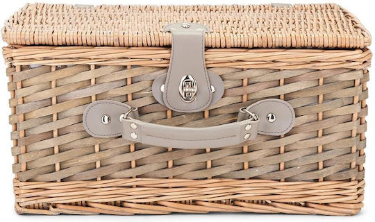 Livoo Picnic Basket Set In Brown Color