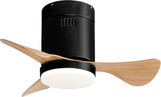 Inlight Elsinor Deckenventilator 56cm mit Leuchte Braune / Schwarze