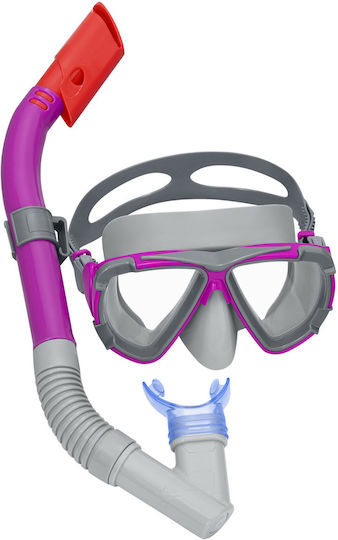 Sea Mask Silicone with Snorkel in Purple color
